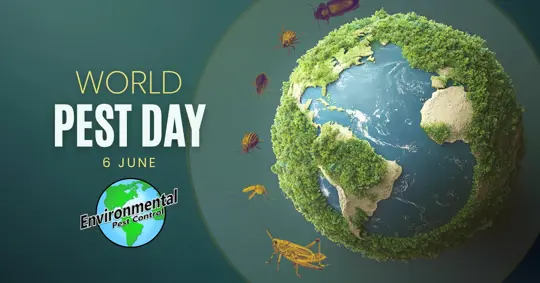 world pest day - globe and harmful pests