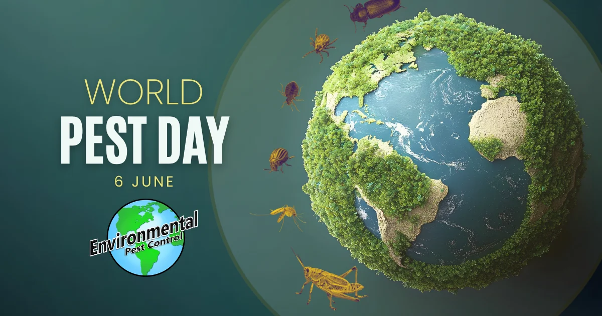 world pest day - globe and harmful pests